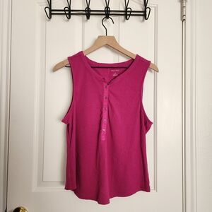 Pilcro Magenta Tank Top